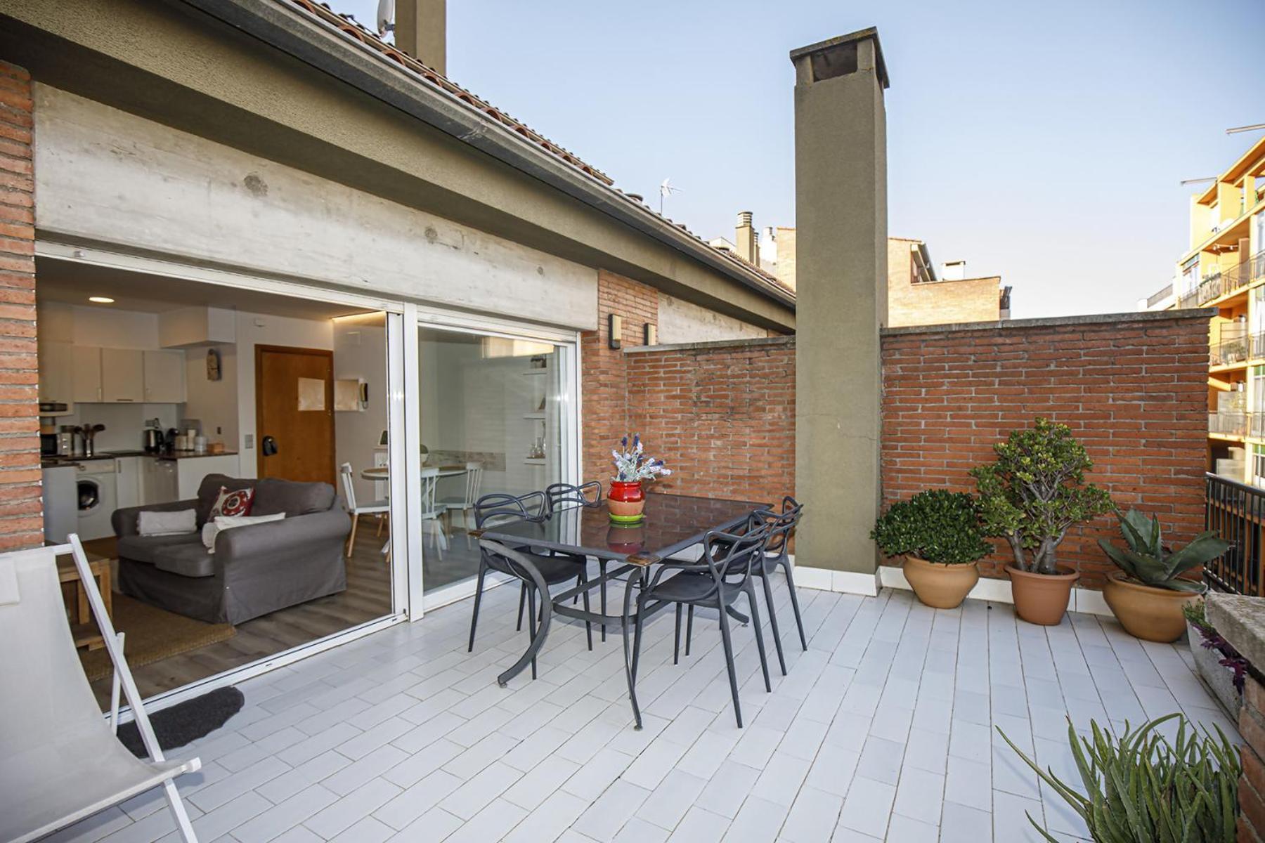 Apartamento Con Gran Terraza En Girona Exterior photo